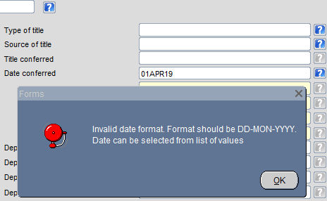 Udf date field udf date field